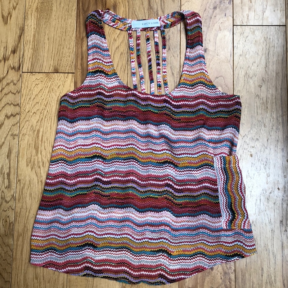 A Lucy Lucy Love tank top